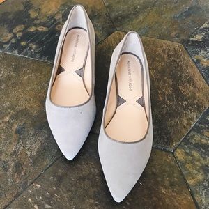 Adrienne Vittadini Tan Pointed Flats